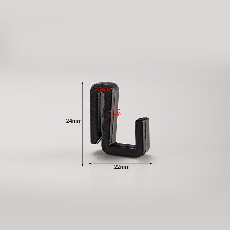 [] Shelf S Hook Flat Bar Z-Shaped Hook Hole Board Hook Plastic Snap-On Clothes Hook Microwave Oven Rack - Image 1